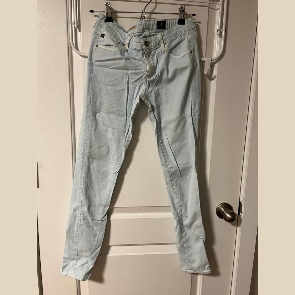 AG Jeans "The Legging Ankle" Super Skinny Ankle in sky blue